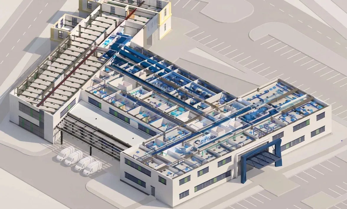 BIM modell 3D nézet